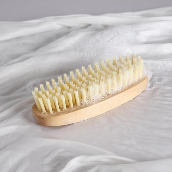 Yousheng Cleaning Brush Soft Bristles Comfortable Grip Wooden Handle Portable Scrub Brush Gentle Cleaning Tool