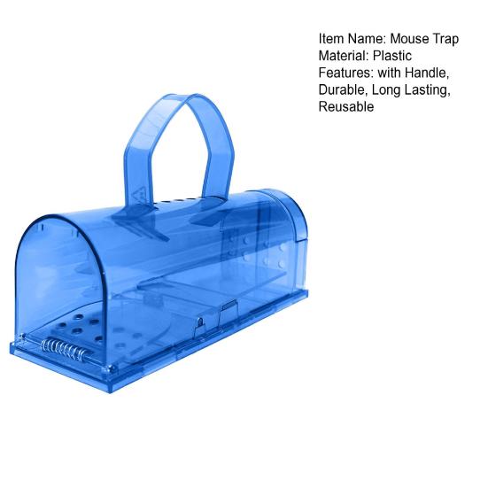 Мышеловка Водонепроницаемая, с гладкими краями, высокая чувствительность, прозрачная, простая в эксплуатации, контроль над мышами, эффективная клетка для ловли крыс, мышей, хомяков с ручкой
