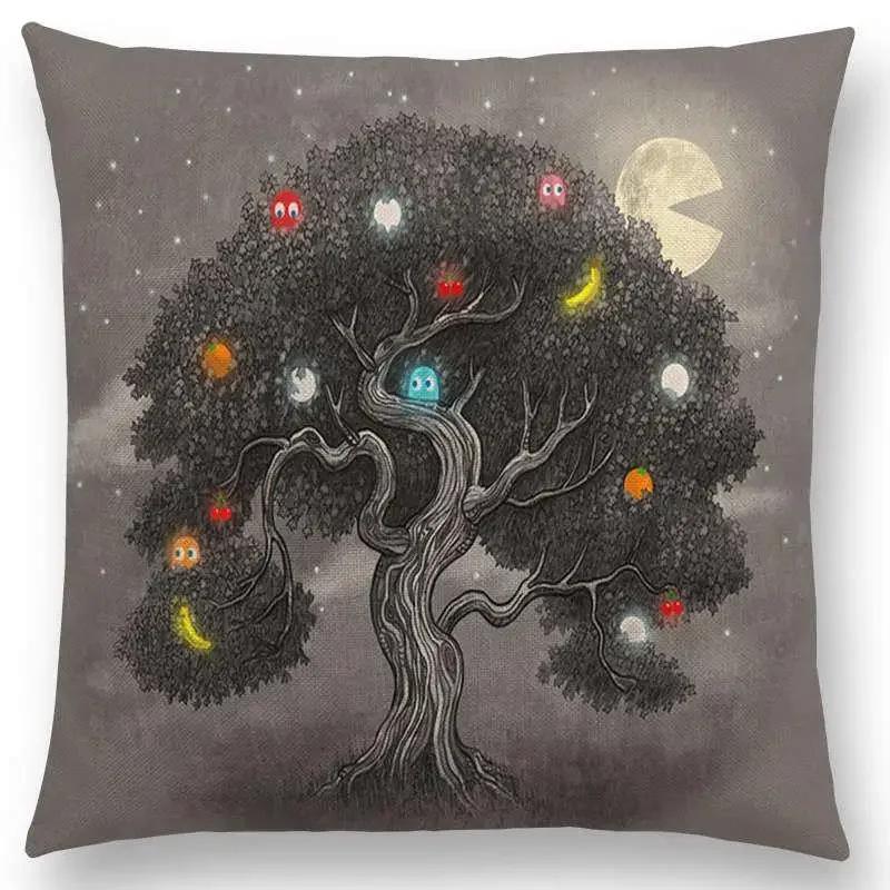 Новейшая Милая Маленькая Привидение Парусник Кит Океан Олень Медведь Дайвер Принты Наволочка Диванная Подушка