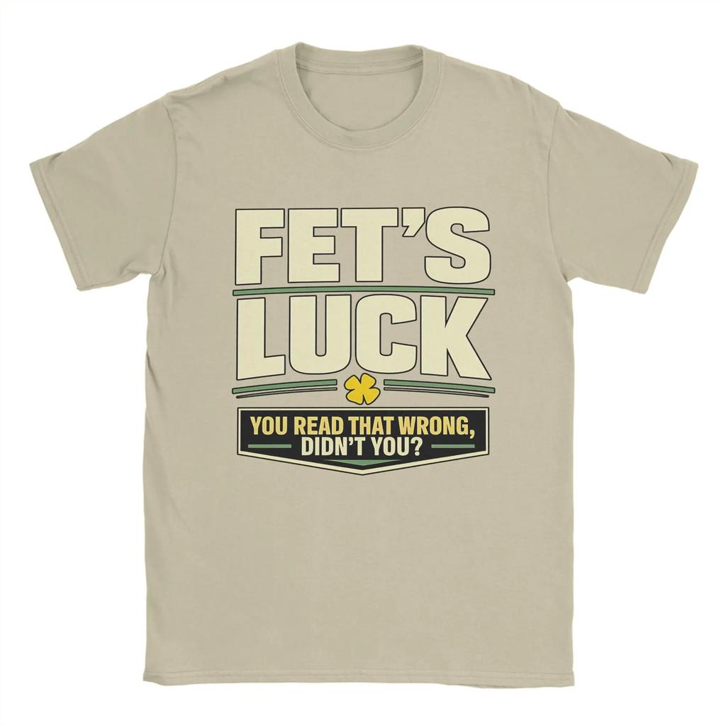 Мужские футболки Fet’S Luck Вы неправильно это прочитали, не так ли Удивительная футболка из чистого хлопка Футболка с коротким рукавом Топ с круглым вырезом