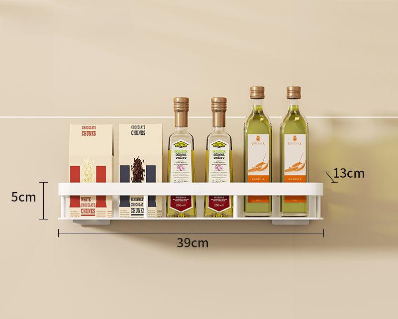 Стойка для хранения специй на кухне с крючком, держатели для посуды, настенная полка для приправ без отверстий, металлическая стойка для полотенец в ванной