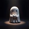 Halloween Middle Finger Ghost Decoration Cute Ghost Statue For Home Fireplace Decor Smooth Body Enhance Festive Atmosphere