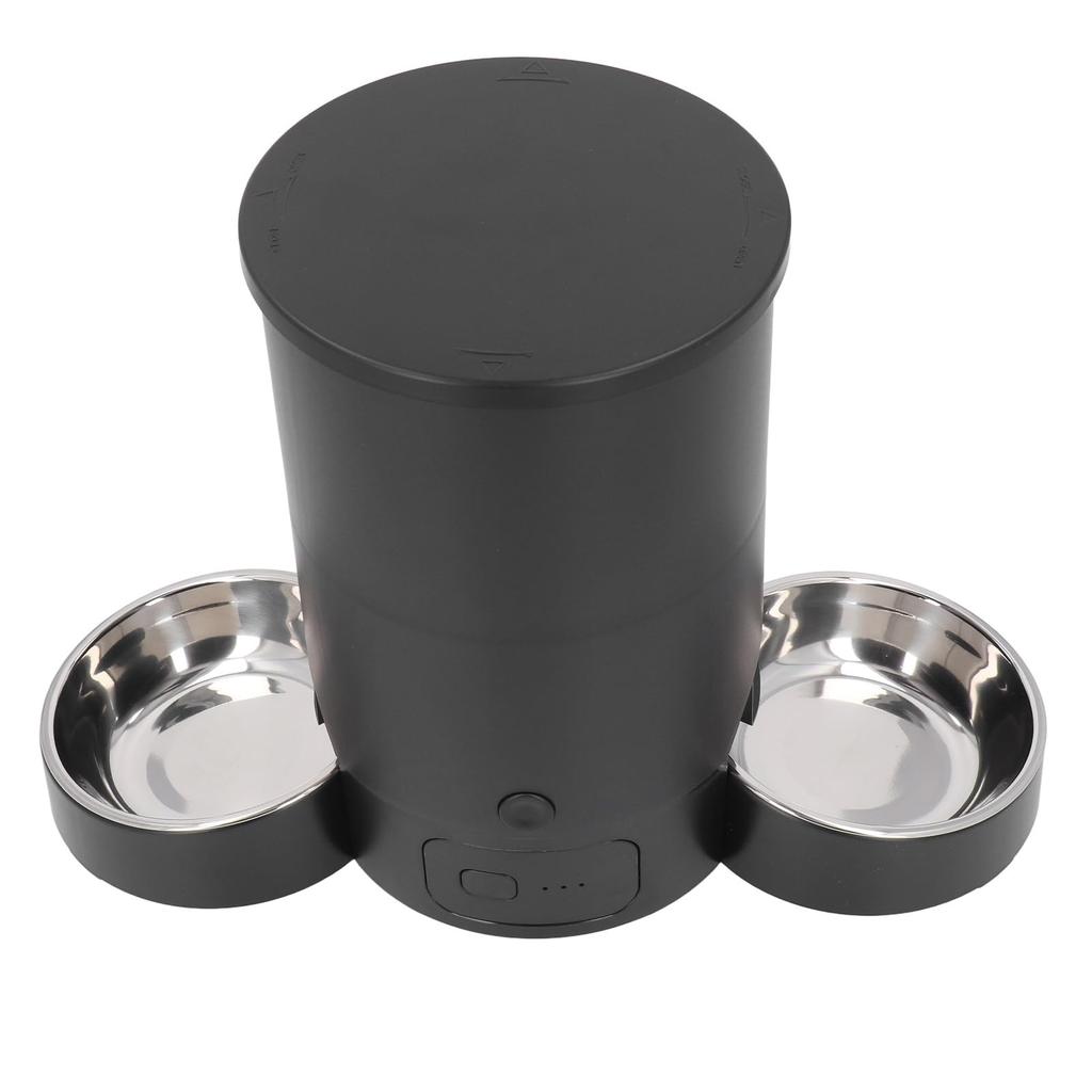 Автоматическая кормушка для кошек и собак на 2 3 л, умная кормушка с таймером и голосовым управлением, двойное питание, двойная миска для сухого корма, напоминания для кошек/собак,