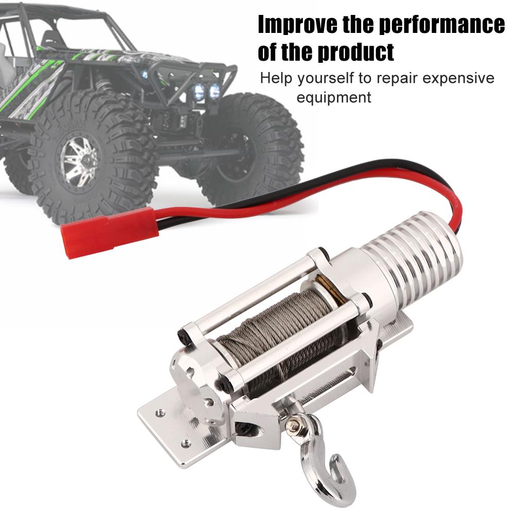 Full CNC Metal RC Winch Spare Upgrade Parts Accessories for 1Celsius10 SCX10 Crawler D90