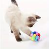 Colorful Plush Sound Ball, Cat'S Self Soothing Toy, Scratch Resistant Soft Rainbow Teasing Cat Ball