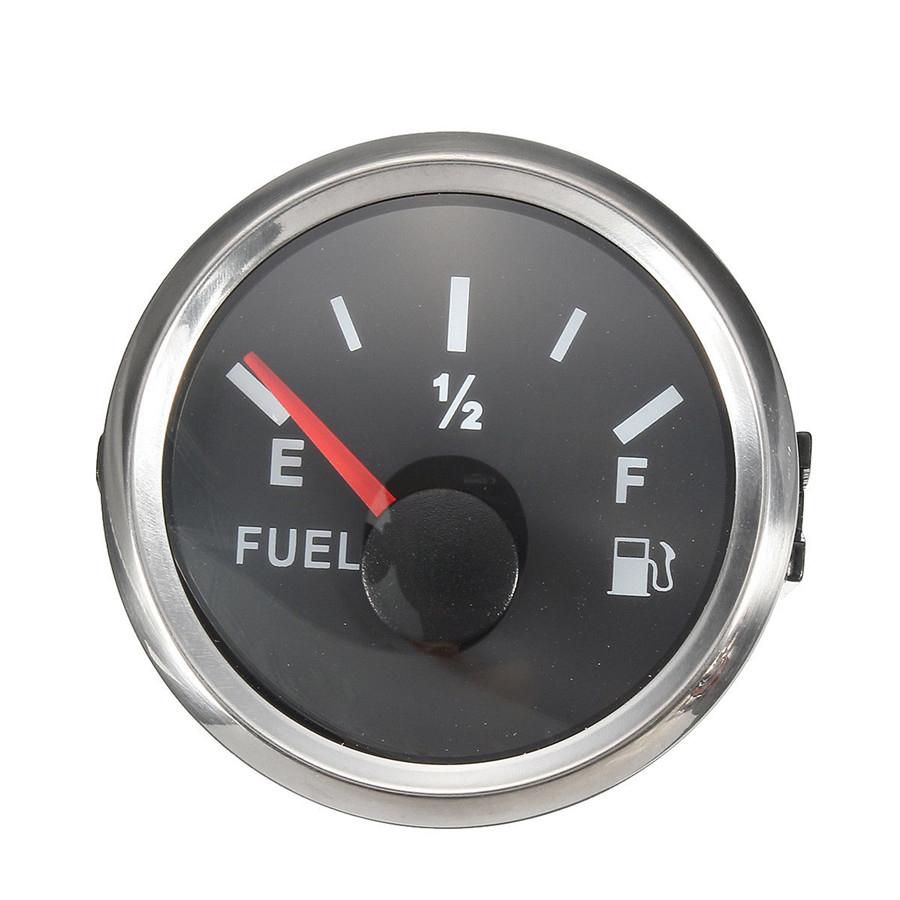 52mm Waterproof Fuel Level Gauge 0-90 Ohms 9-32VDC For Car Truck Motorcycle 24V