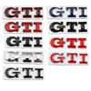 YKPSC1 Metal GTI Logo Car Rear Trunk Emblem Stickers Decals for Volkswagen VW Golf 5 6 7 Polo Jetta Tiguan Passat B5 GTD GTE MK8 Touran