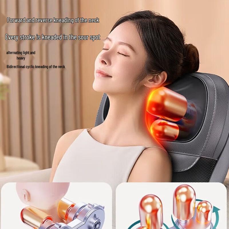 AUX Luxury Full-Coverage Back & Waist Massage Cushion