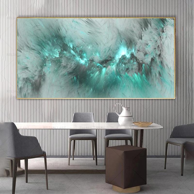Abstract Colorful Clouds Canvas Painting Texture Posters And Prints Modern Wall Art Pictures for Living Room Home Decor No Frame