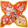 Elegant 130*130CM Luxury Brand Big Size Animal Print Scarf Women Square Twill Silk Scarf Flower And Horse Scarf Shawl
