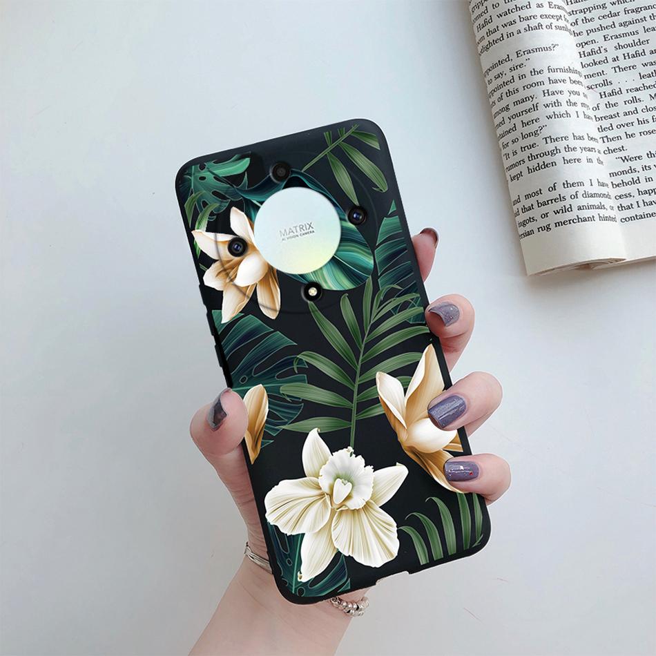Чехол для Honor X9a X9b 5G Чехол Силиконовый Мягкий Модный Цветочный Задний Корпус Coque для Honor X9a X9b X9 a X 9 b 2023 Чехол для Телефона Funda