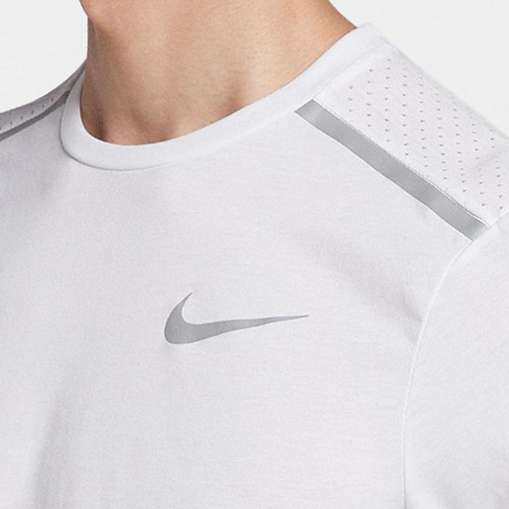 Nike Футболки Мужские Белые С Круглым Вырезом Умеренный Прямой Крой 892814-100
