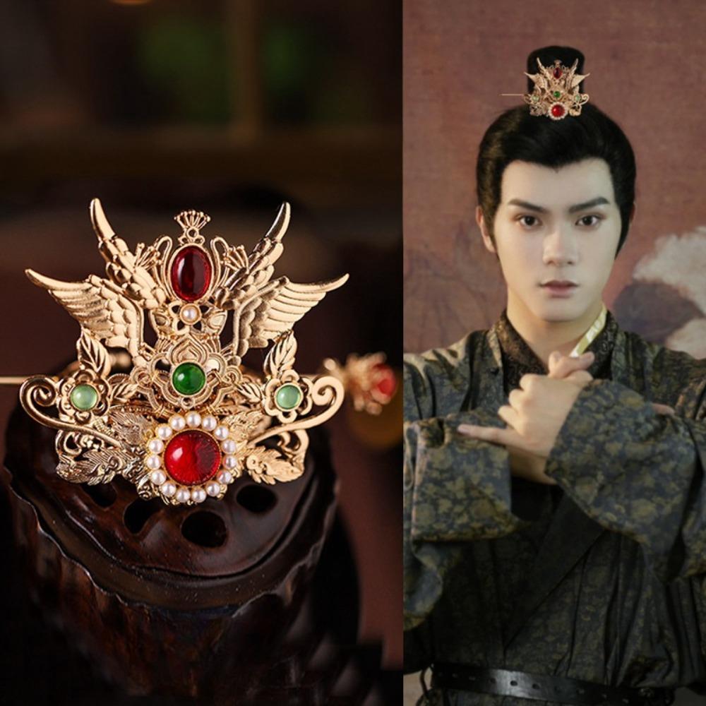 Головной убор, держатель для волос «конский хвост», китайская ханьфу-корона династии Тан, изысканный аксессуар для волос