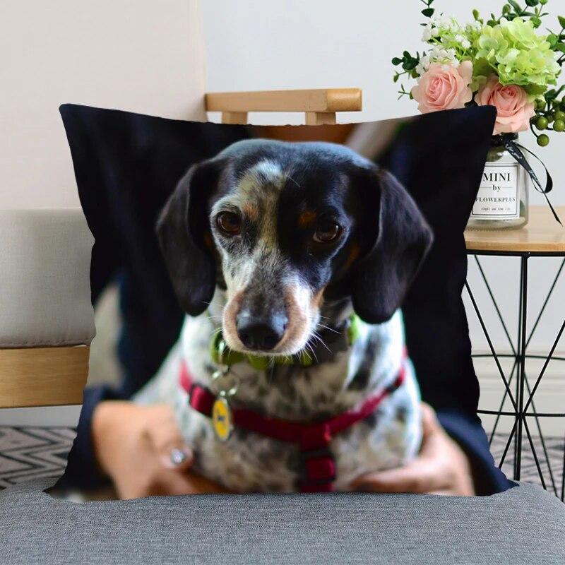 Такса животное Лидер продаж наволочка новогоднее украшение свадьба