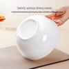 Суповая тарелка Sky Top из чистой белой костяной керамики