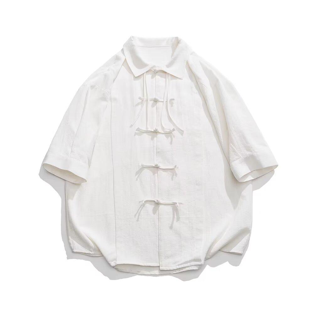 Новая рубашка с длинными рукавами в китайском стиле с застежкой на пуговицы для мужчин, весенние и осенние модели, свободная рубашка в стиле Тан, высококачественный даосский халат ханьфу