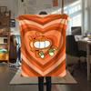 Darwin Watterson Printed Flannel Blanket, soft throw for bedroom sofa, washable, fan merchandise, great gift.