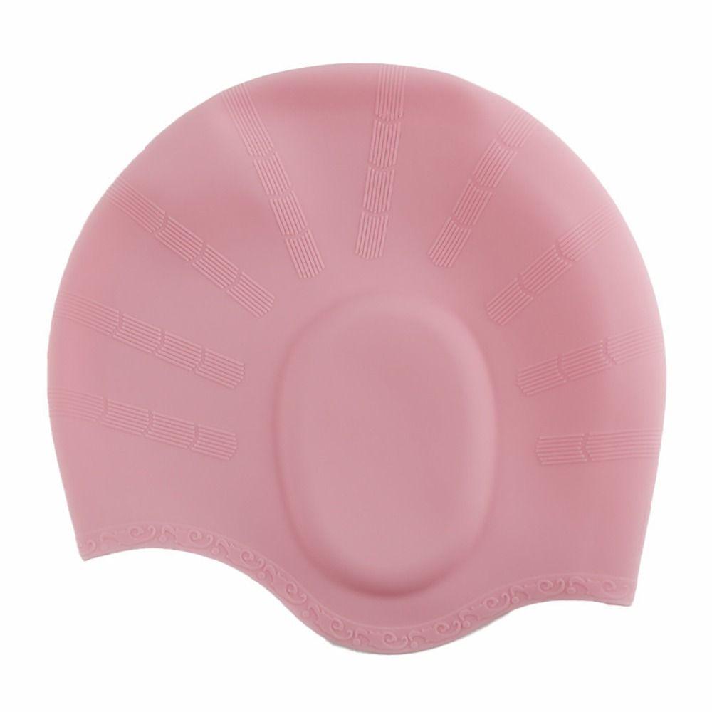 1Pcs Men Women Adults Silicone Swimming Caps Waterproof Swim Cap  For Long Short Hair