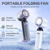 Mini Handheld Air Cooling High Speed Turbo Fan Foldable USB Rechargeable 3600mAh 100 Wind Speeds Adjustable Outdoor With Lanyard