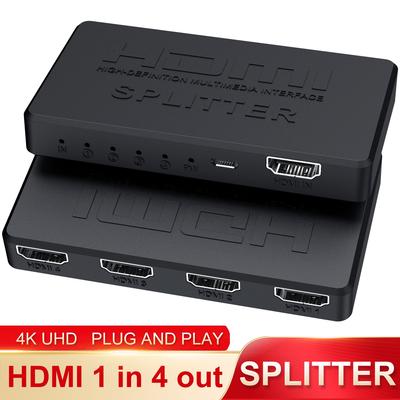 Разветвитель HDMI 4K 2K 1 в 4 выхода 4x1 HDMI-совместимый адаптер HD 1080P Видеокоммутатор для Xbox PS4 DVD HDTV ПК Ноутбук