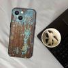 Ретро-индустриальный стиль Ржавый чехол для телефона Для iPhone 17,16,15,14,13,12,11,Pro,XS,Max,XR,Plus,E,SE4,Mini Черный Мягкий чехол