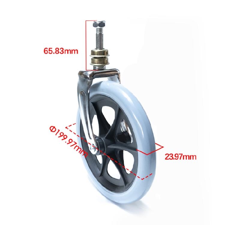 Запасные части для колес инвалидной коляски Переднее колесо для инвалидной коляски Противоскользящее 5/6/8 дюймов