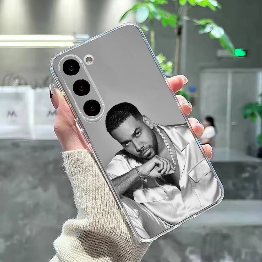Singer Romeo Santos Phone Case For Samsung Galaxy A91,80,73,72 ,71,53,52,32 ,31,22,21s,20,Transparent Case