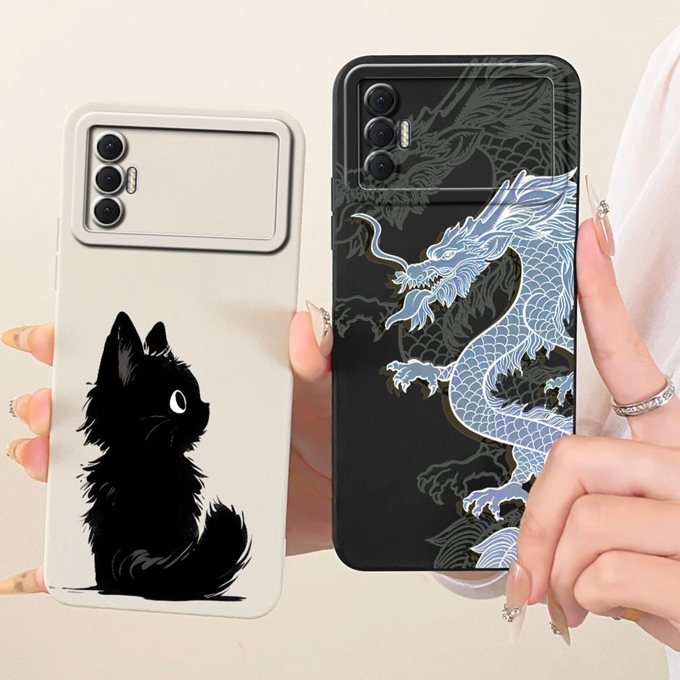 Чехол для Tecno Spark 8P Чехол Модный Мультяшный Милый Смешной Расписной Силиконовый Чехол для Телефона KG7H KG7 KG7n