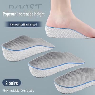 Стельки, увеличивающие рост: Невидимые, противоскользящие, мягкие эластичные полуподушечки для мужчин и женщин.