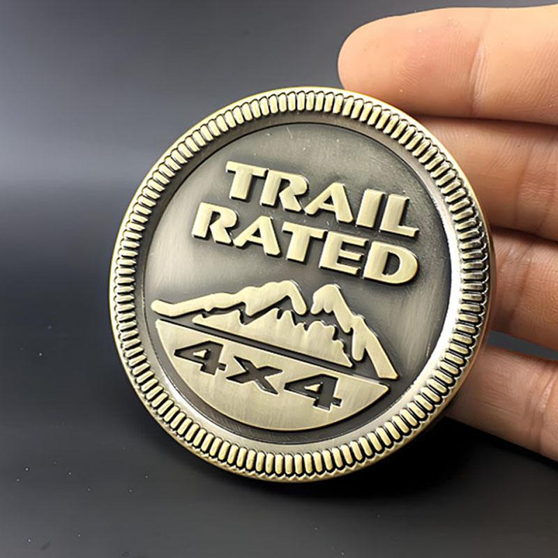 Metal Emblem Sticker Badge Body Trunk Snow Mountain Design Sticker For Jeep Wrangler Rubicon Renegade Compass Grand Cherokee jk