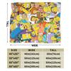 The Simpsons Cartoon  Blanket  Warm Novelty Plush Throw Blanket For Outdoor Decorative Flannel Bedspread Bed Cover