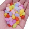 20Pcs Frosted Beads Heart Flower Butterfly Matte Loose Beads DIY Craft for Jewelry Bracelet Making