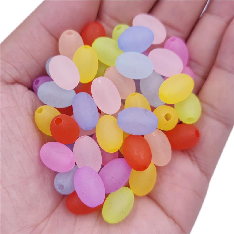 20Pcs Frosted Beads Heart Flower Butterfly Matte Loose Beads DIY Craft for Jewelry Bracelet Making
