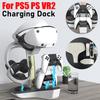 Controller Charger for PS5 for PS VR2 Professional Gamepad Charging Stand LED Indicator Light Storage Helmet Earphones Bracket