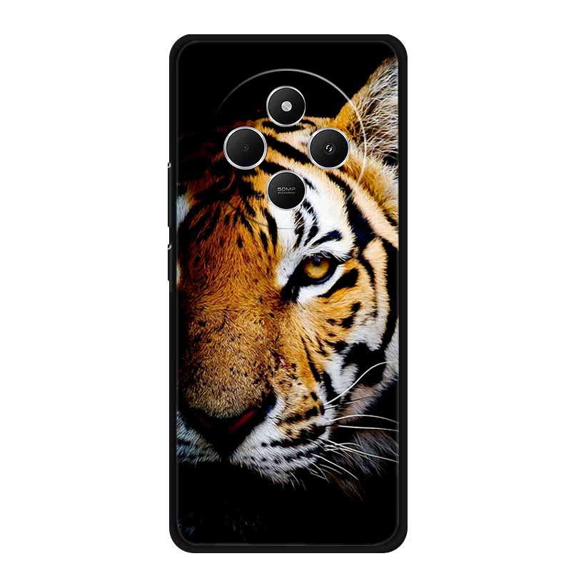 Для Xiaomi Poco C75 Чехол C 75 Чехол для телефона Лев Волк Черный Силикон Мягкая Задняя Крышка Чехол Для Poco C75 Чехол POCOC75 6.88" Coque