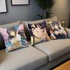 Anime Girl s-Sakurajima Mai Cushion Cover Comfortable Soft Pillow Case for Sofa Living Room Home Office Decor Protective Covers