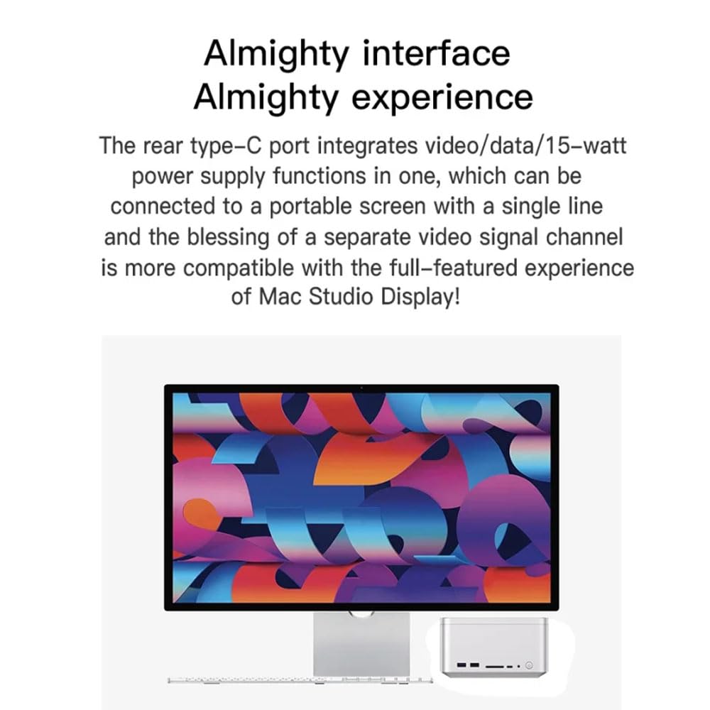 SZBOX Мини ПК Маленький ПК Без ОС DIY Мини Компьютер Корпус из сплава Маленький ПК Графическая карта 6600M DDR5 2280 NVME и поддержка Mac Специализированная игровая консоль HD 5