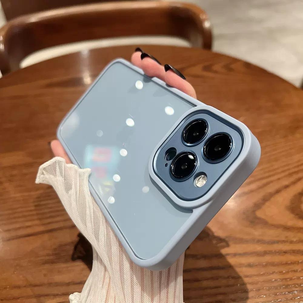Подходит для Apple 14Pro Темно-фиолетовый Чехол для мобильного телефона Iphone13 Противоударный Золотой щит Высококлассный 15 Защитный чехол с мелкими отверстиями