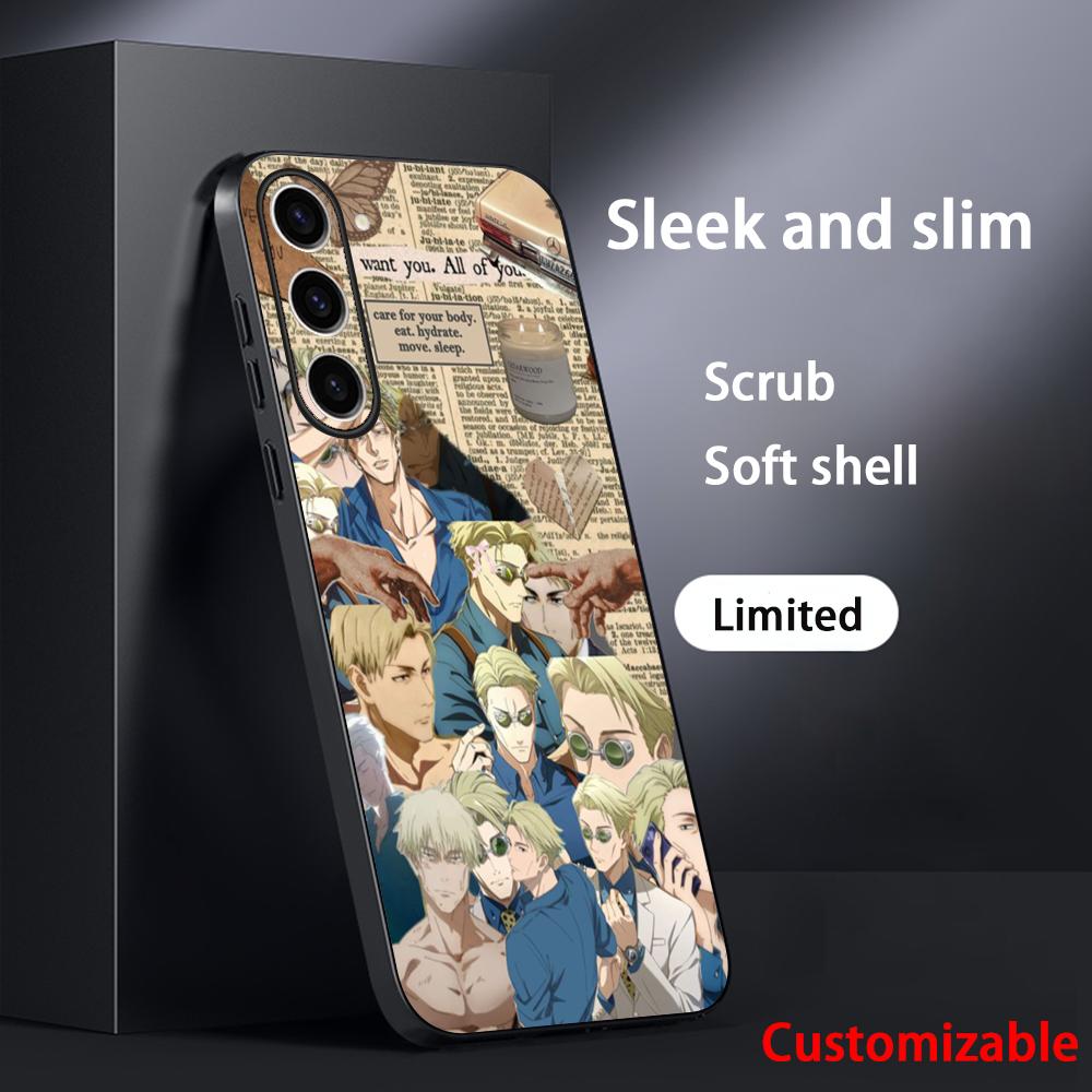Чехол для телефона Jujutsu Kaisen Кэнто Нанами аниме Для Samsung Galaxy S26 S25 S24 S23 S22 S21 Plus Ultra Note20 Мягкий Черный
