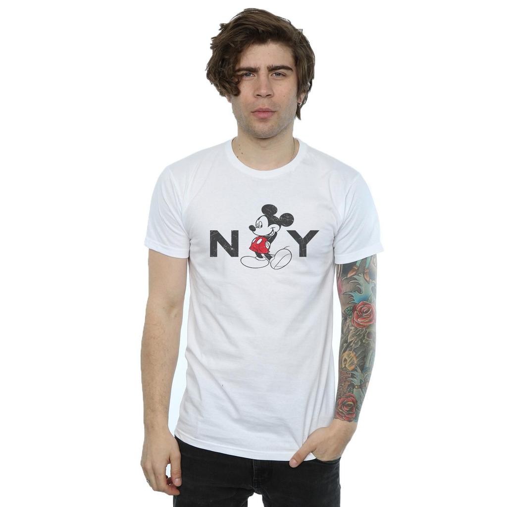 Disney Mens Mickey Mouse NY T-Shirt