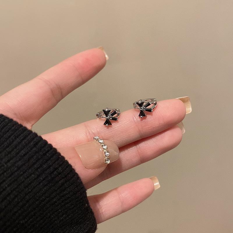 Small Zircon Butterfly Earrings for Women - Simple 925 Silver, Versatile Design