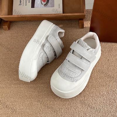 Женская платформа повседневная обувь 2025 весна осень новая увеличение высоты балетки удобная уличная нескользящая вулканизированная обувь