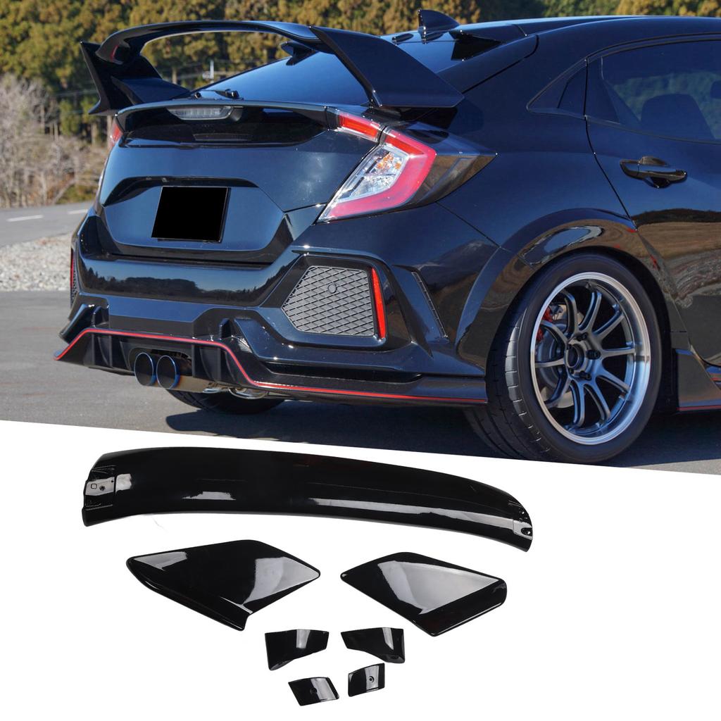 Glossy Black for Type?R Style Trunk Spoiler Wing Fit for Civic Hatchback 2016?2020