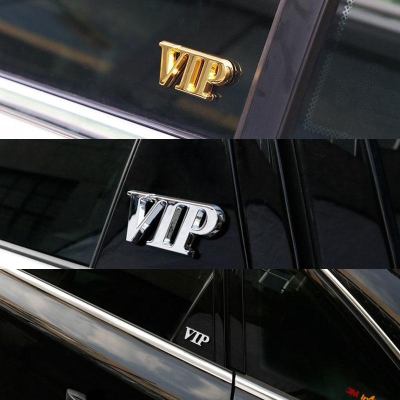 3D Premium VIP for Car Hood Fender Trunk Rear Bonnet Nameplate Decal Emblem Badge Sticker