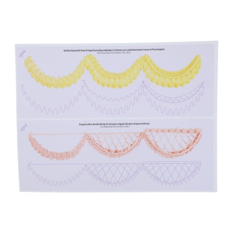 Cake Piping Board Practice Drawing Cake Pastry Beginner Practice Paper Fondant Decorating Accessories Gift for Women top sale