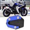 Side Stand Pad, Motorcycle Kickstand Pad, Extension Pad Support Plate Fits YMH YZF R25/YZF R3/MT‑25/MT‑03 14-19 (Blue)