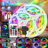 DC 12V WS2812B Dream LED Bar Light Bluetooth 5050  RGB BCCT RGBWW Dream Color Light Bedroom TV Computer Decoration Set+Power Smart Neon Light
