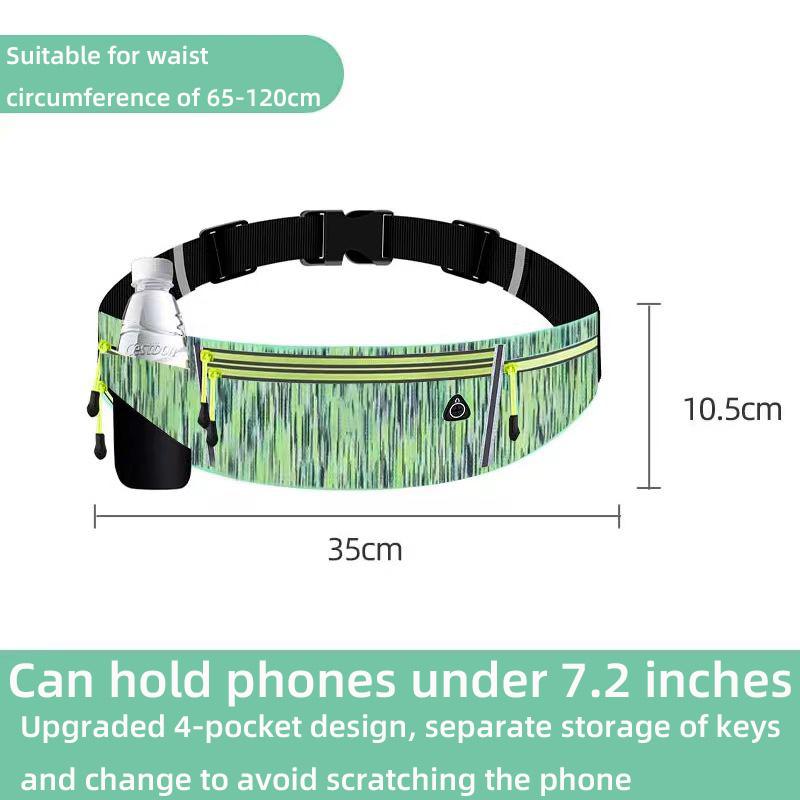 Персонализированная сумка для мобильного телефона для бегового оборудования, поясная сумка шириной 7 дюймов, ультратонкая и многофункциональная женская сумка для ключей, несколько наружных карманов.