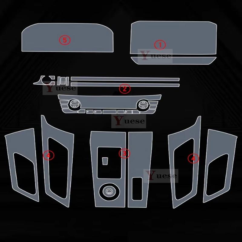 For Mitsubishi Outlander 2024 Car Interior Protector Sticker Center Control Navigation Car TPU Transparent Film