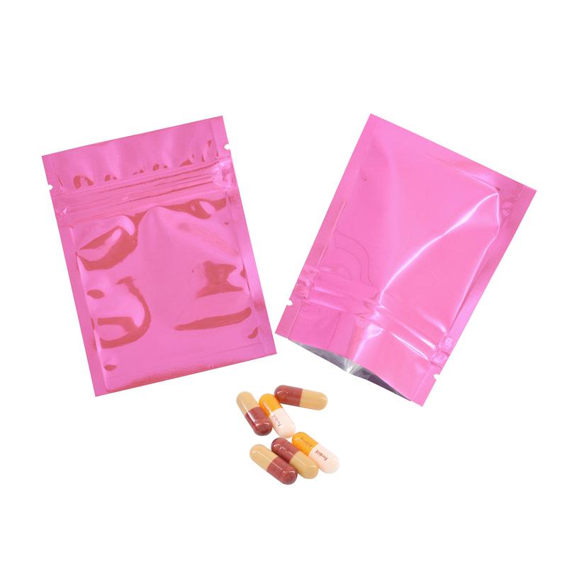 100 шт. Красочные пакеты из фольги с застежкой-молнией сверху, пищевые пакеты, пакеты из алюминиевой фольги Mylar, пакеты для чая, пакеты для хранения продуктов